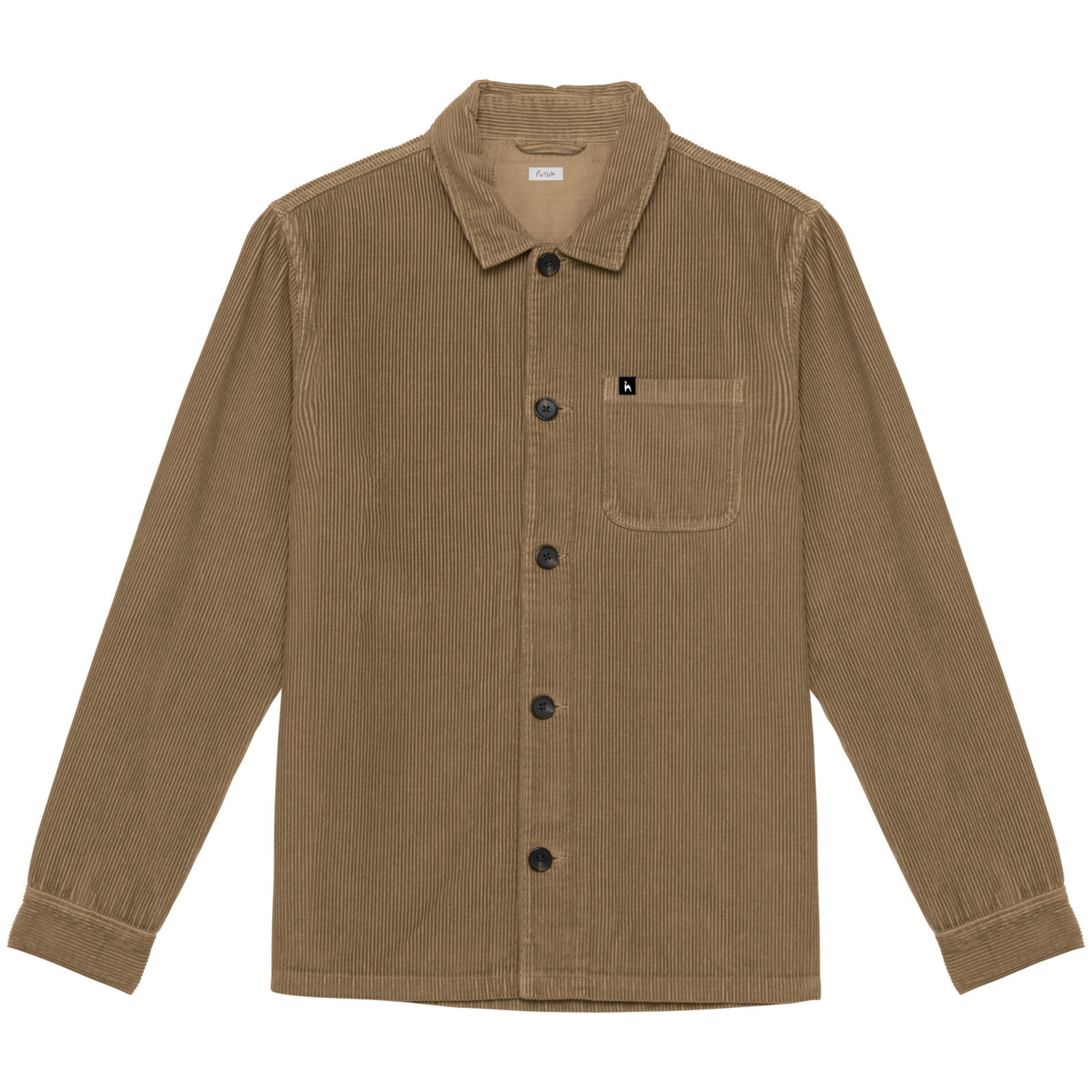 Futah - Veste en velours côtelé beige (1)