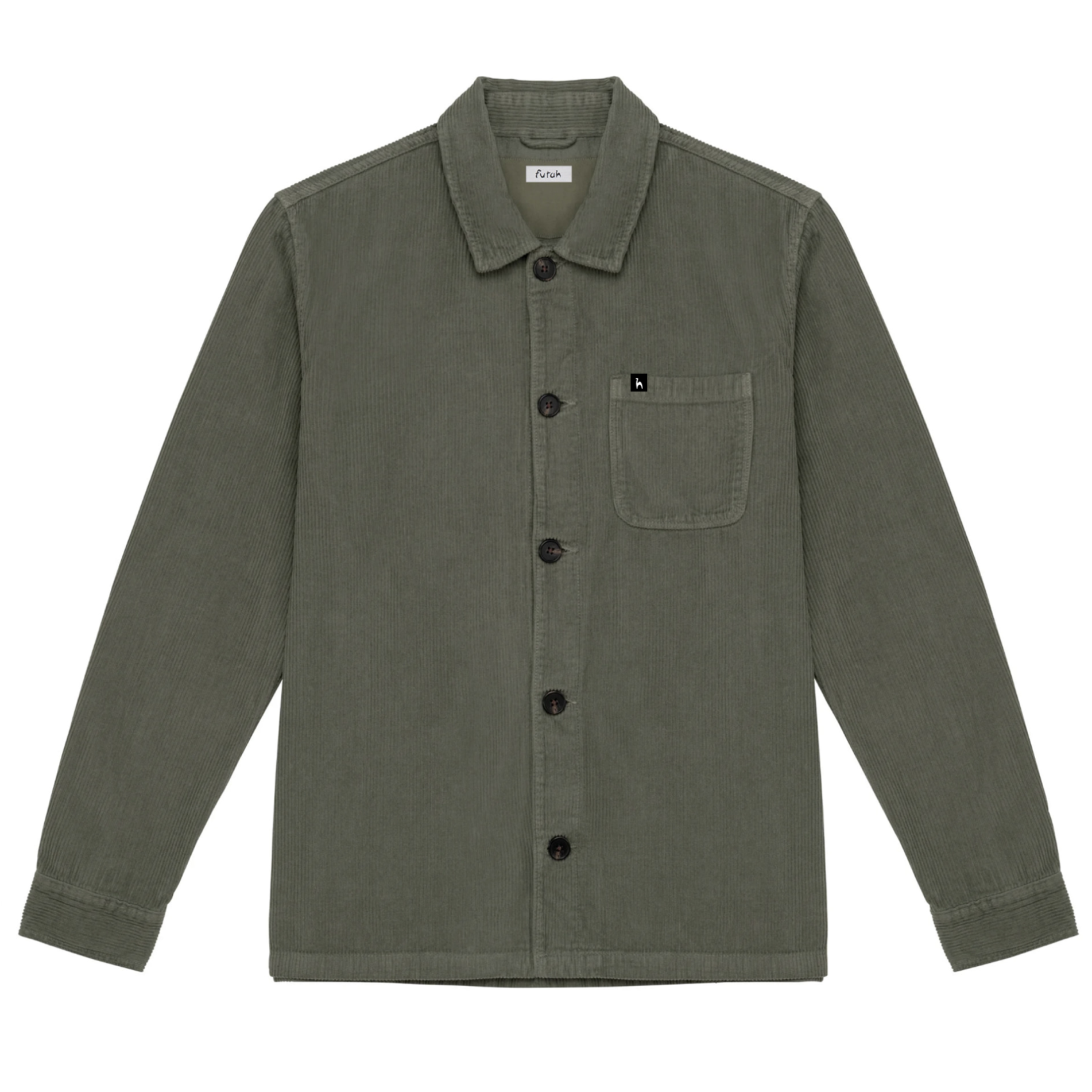 Futah - Veste en velours côtelé Khaki (1)