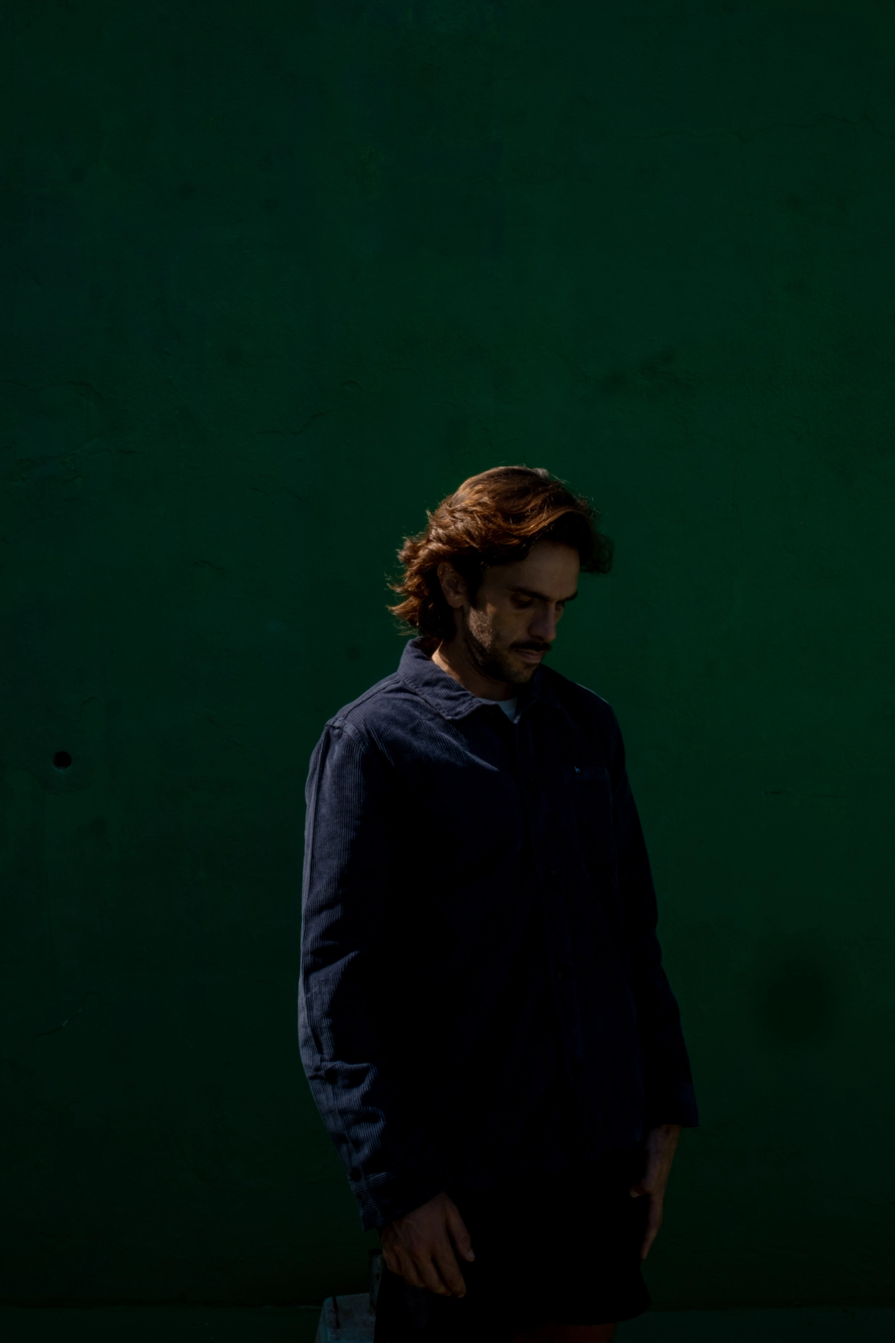 Futah - Veste en velours côtelé Bleu (2)