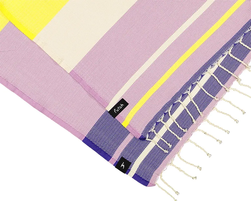 Futah - Papua Violeta Toalha de Praia (2)