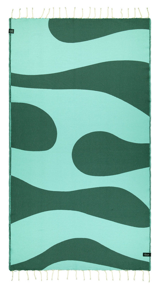 Futah - Aether Vert Serviette de Plage (2)
