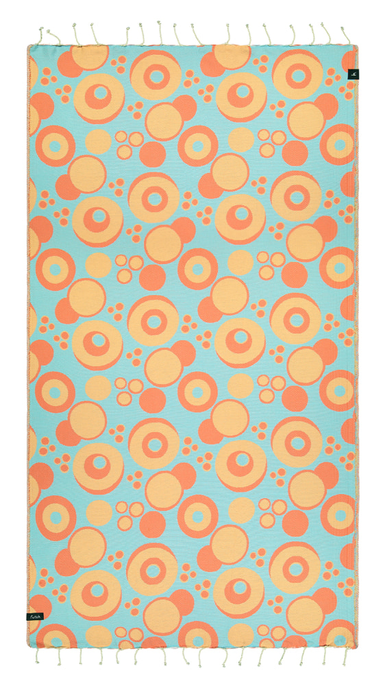 Futah - Vortex Aquatique et Corail Serviette de Plage (1)