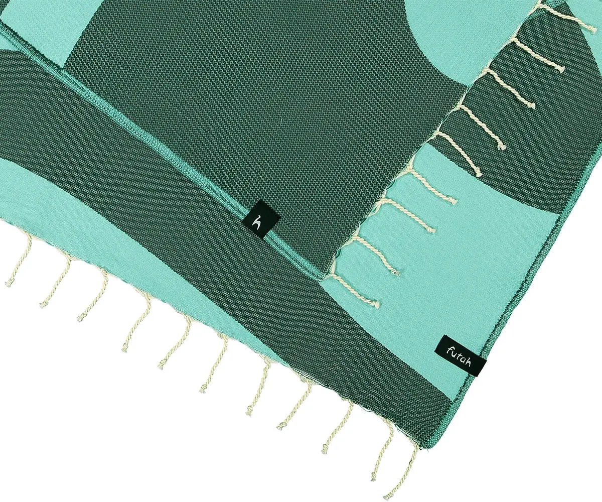 Futah - Aether Verde Toalha de Praia (3)