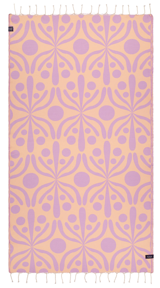 Futah - Flora Mocha & Violeta Toalha de Praia (2)