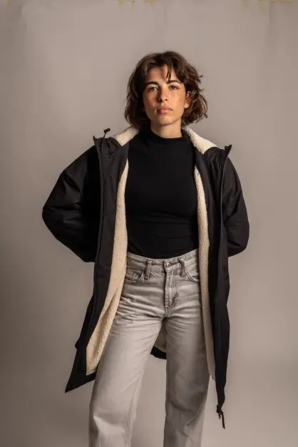 Parka d’Hiver Imperméable Noir (2)