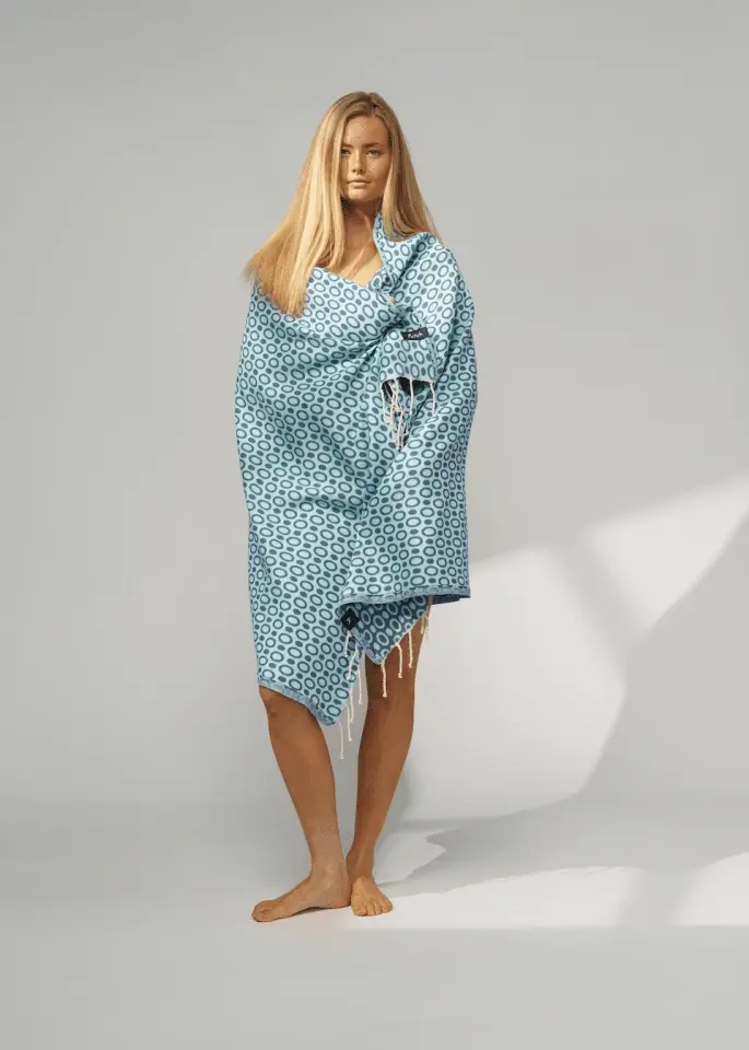 Futah - Pulse Bleu Serviette de Plage XL (4)