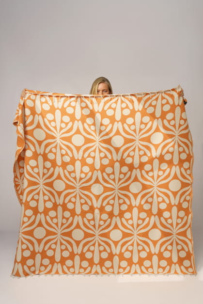 Flora Ambre Serviette de Plage XL