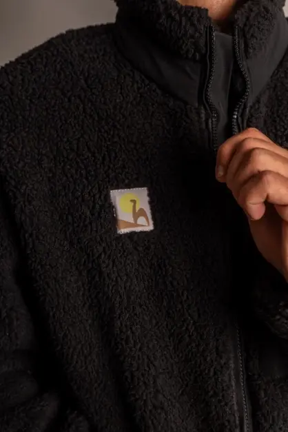 Veste Sherpa Noir (2)