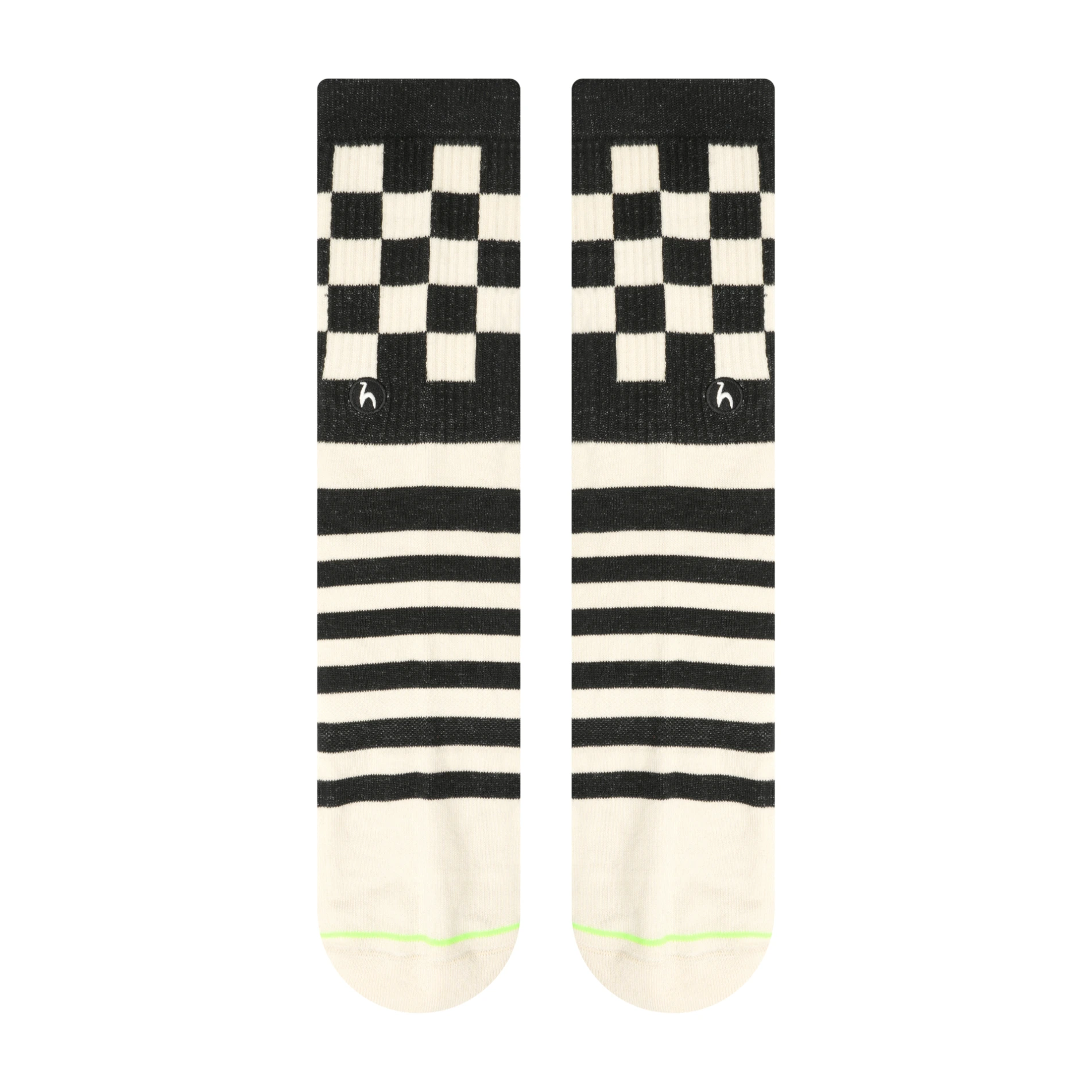 Futah - Chaussettes Chess Noir (2)