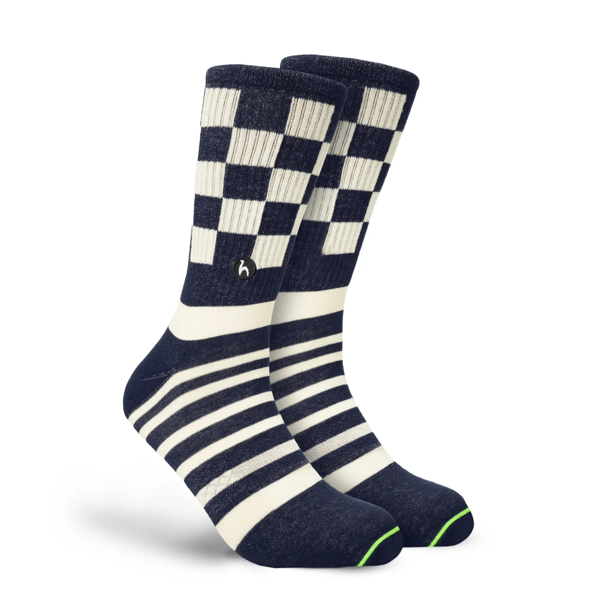 Futah - Chaussettes Chess Bleu (1)