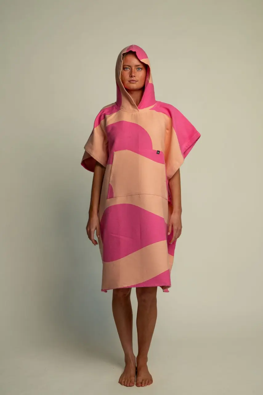 Futah - Aether Cor de Rosa Poncho (3)