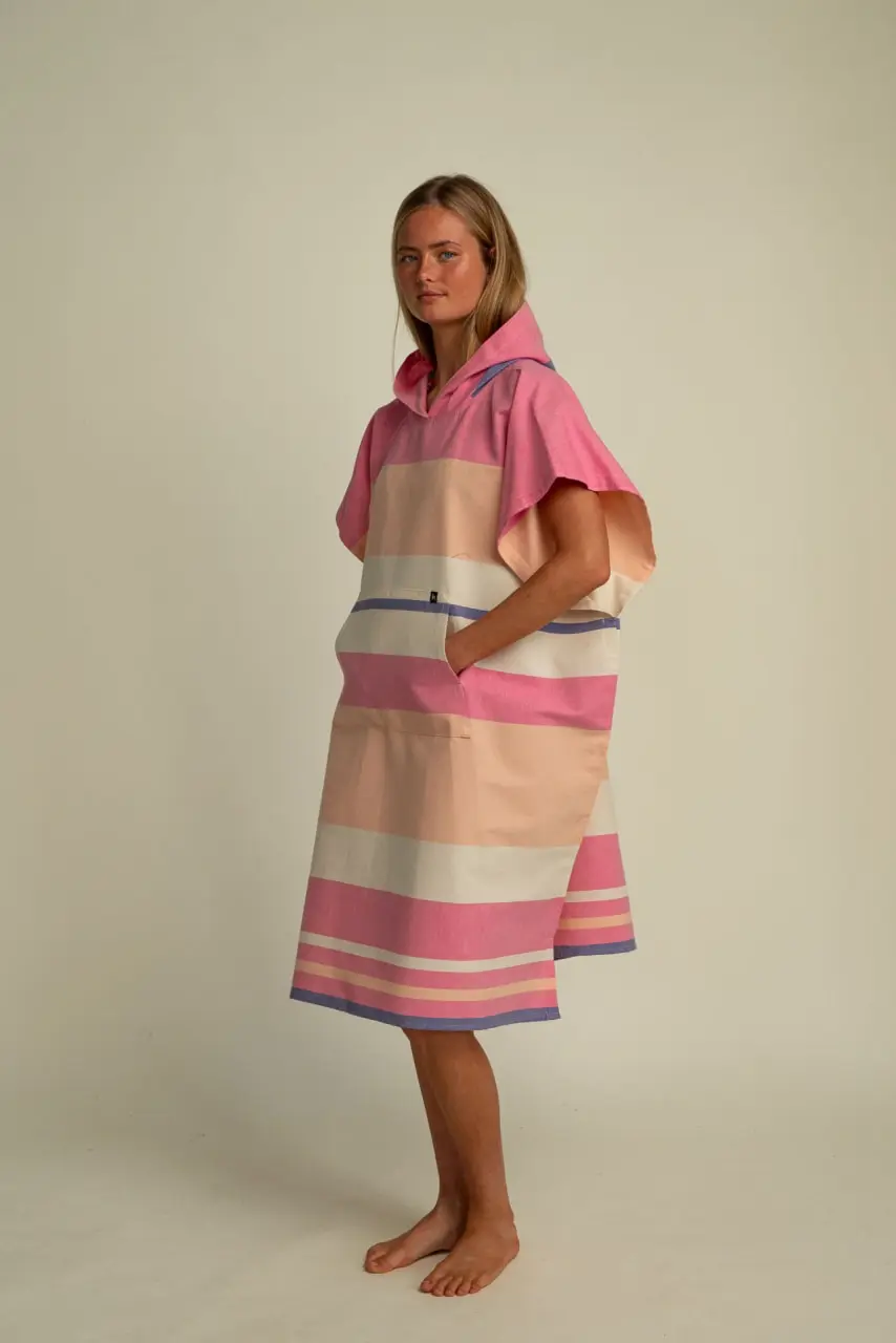 Futah - Papua Cor de Rosa Poncho (2)