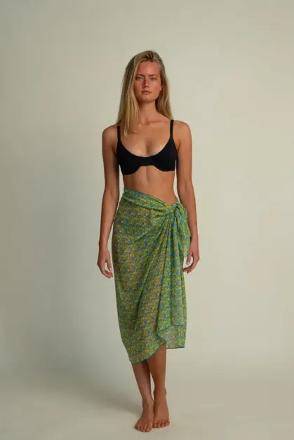 Vortex Amarelo & Verde Água Pareo (2)