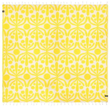 Flora Yellow XL Towel (2)