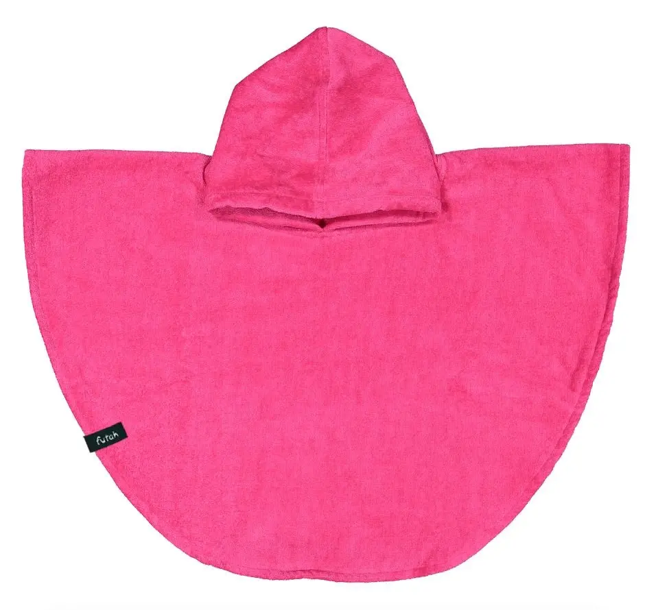 Futah - Ericeira Cor de Rosa Néon Poncho Turco Bebé (1)